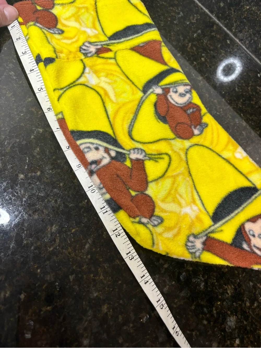 CURIOUS GEORGE Yellow Fleece Holiday Stocking